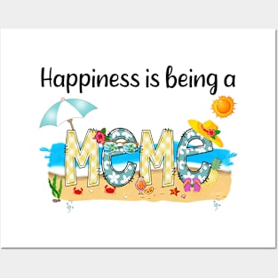 Happiness Is Being A Meme Summer Beach Happy Mother's Day Posters and Art